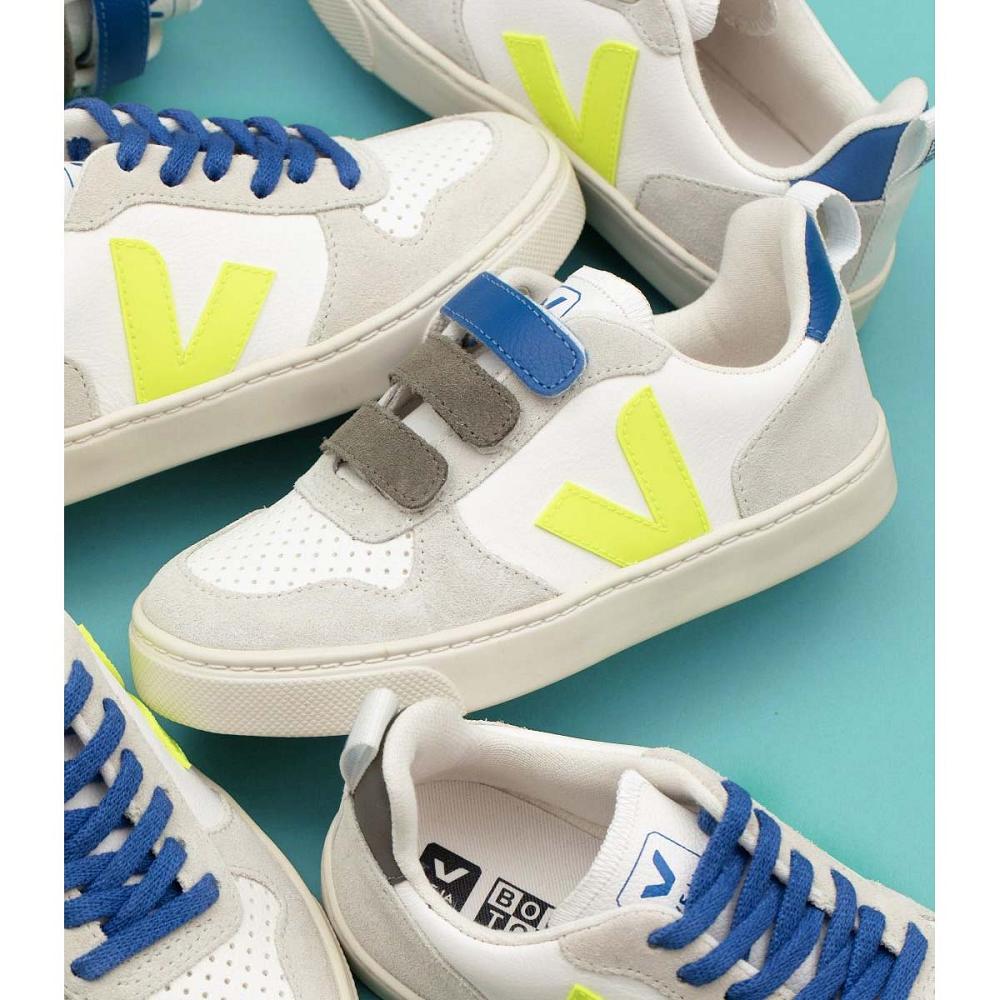 Veja V-10 X BONTON Sneakers Kinderen White/Blue | BE 843WNB